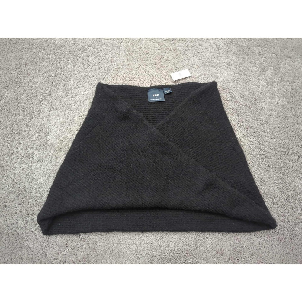 Maeve Anthropologie Neck Warmer Scarf‎ Womens One Size Cowl Black Knit